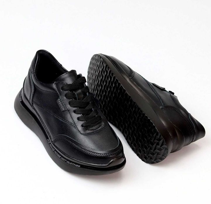 Шкіряні чорні та білі кросівки на платформі.Натуральна шкіра всі розм.