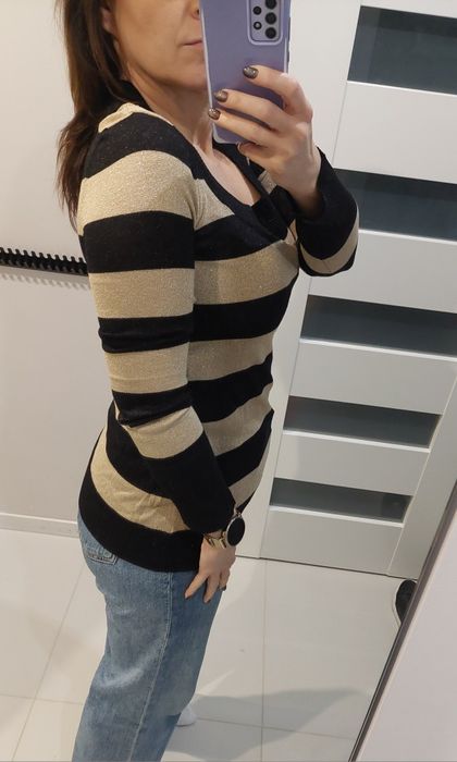 Sweter bluzka z dzianiny H&M. r.M