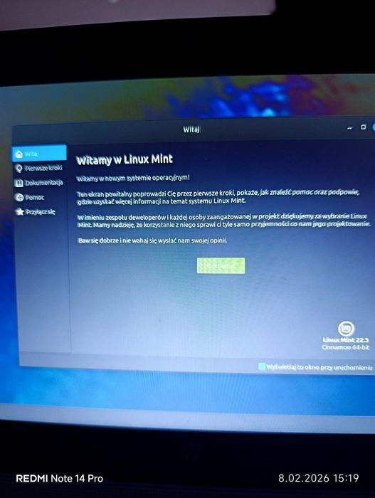 Komputer system Linux,  laptop 12,5"HP Elitebook 820