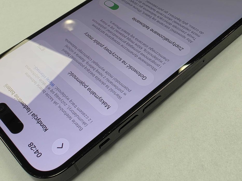 Iphone 14 PRO MAX 128GB/ Space Black/ BAT 87%/ Grade A-/ Gwarancja + ładowarka