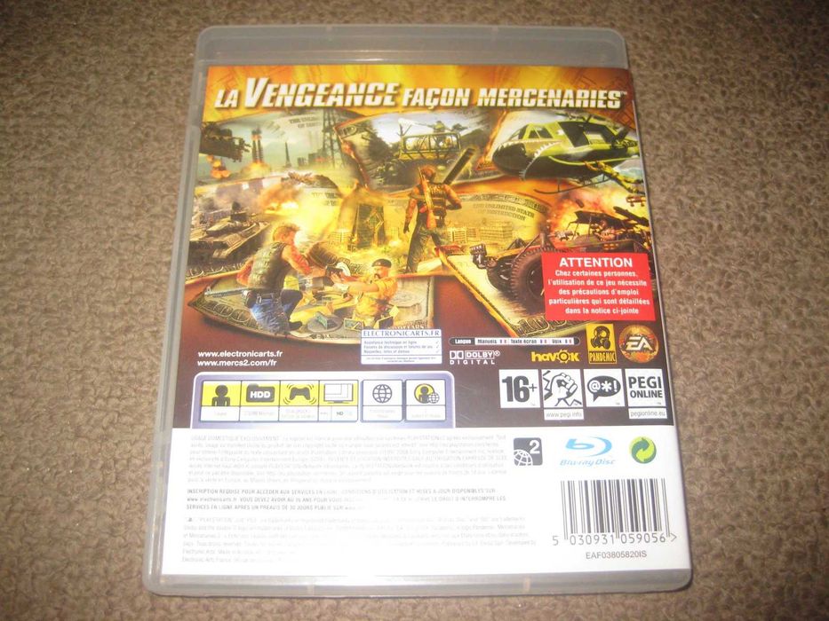 Jogo "Mercenaries 2: World In Flames" para PS3/Completo!