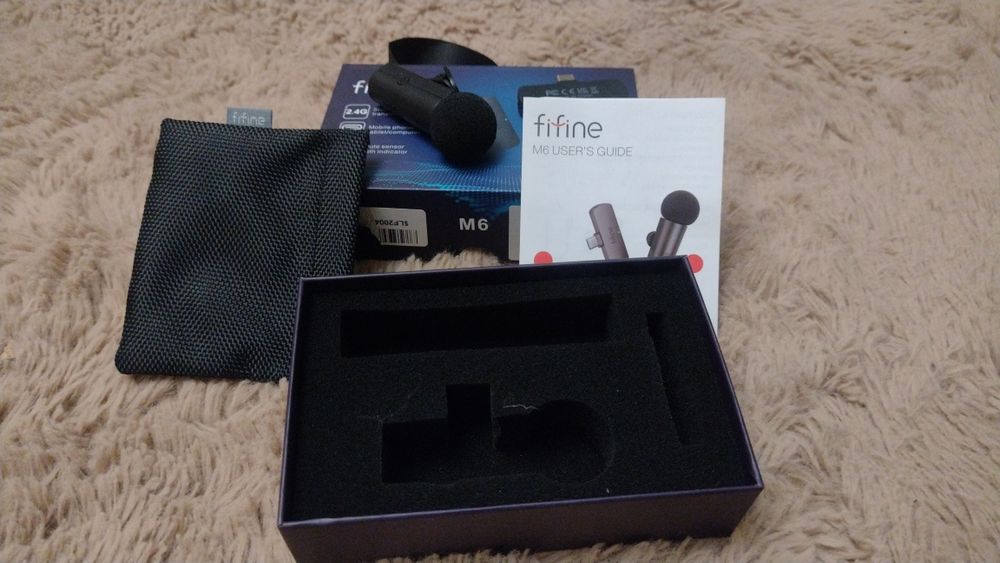 Петличний бездротовий мікрофон fifine M6 микрофон петличка
