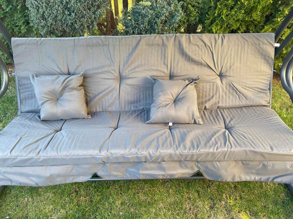 NOWA Huśtawka ogrodowa Daszek Regulowana do 300kg leżak 2w1 dla 4 osób