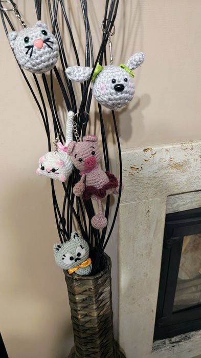 Szydełkowe maskotki, breloczki , zawieszki. Amigurumi
