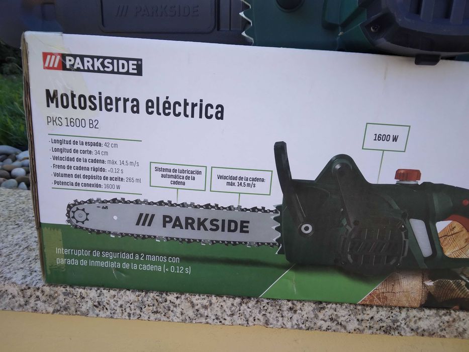 Motosserra elétrica Parkside 1600W nova