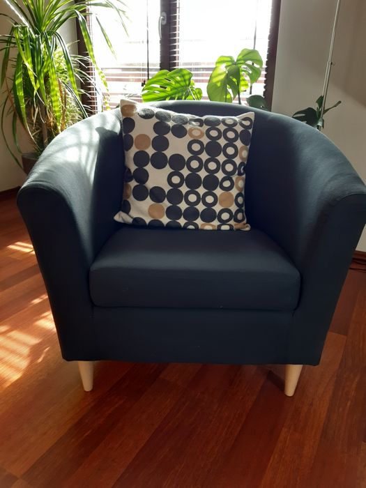 Fotel IKEA szary.