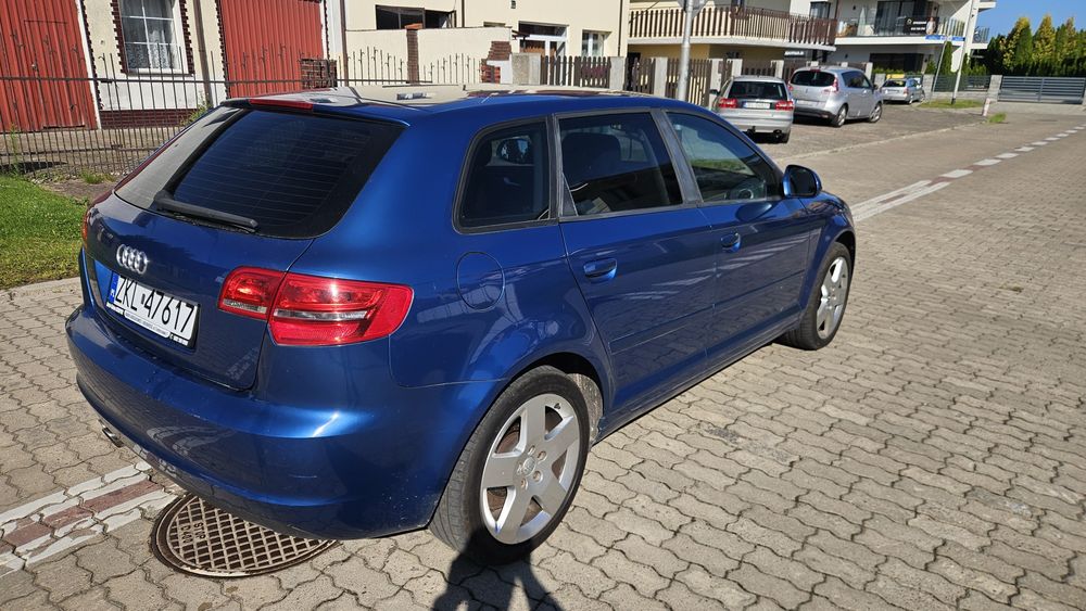 09/10rr 204tys.km AUDI A3 1,8 160KM Navi Kamera Alu  b.ładny