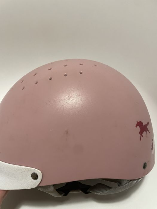 Kask jeździecki foguanza różowy