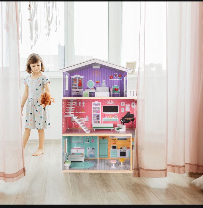 Domek dla lalek Kruzzel Duży Domek dla Lalek 114 cm. Super prezent