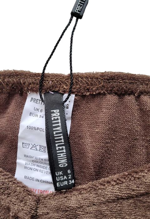 Nowe brązowe majtki bikini kostium kąpielowy 34,XS PrettyLittleThing