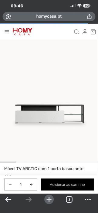 Movel de tv lacado