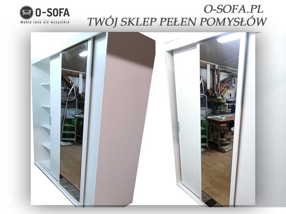 Szafa  WYSYŁKA OD 3 DNI SUPER CENA 3 Drzwiowa 180 CM Lustro OTARIO