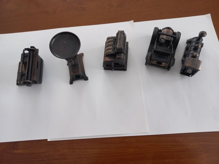 Miniaturas afia lápis em cobre muito antigas