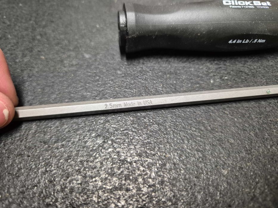 Klucz dynamometryczny ClickSet 0,5 Nm (4,4 in·lb) + koncówka 2,5mm