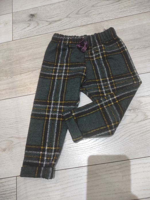 Dziewczęce spodnie w kratę Zara