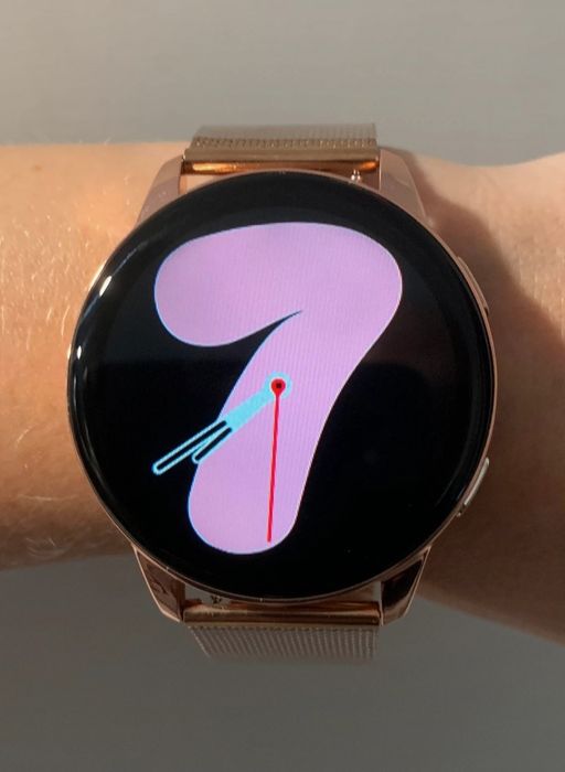 Smartwatch złoty komplet