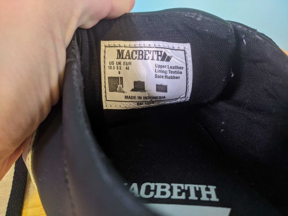 Кеды кроссовки кожаные Macbeth