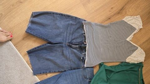 4 szt okazja Spodenki wrangler  jeans dżins