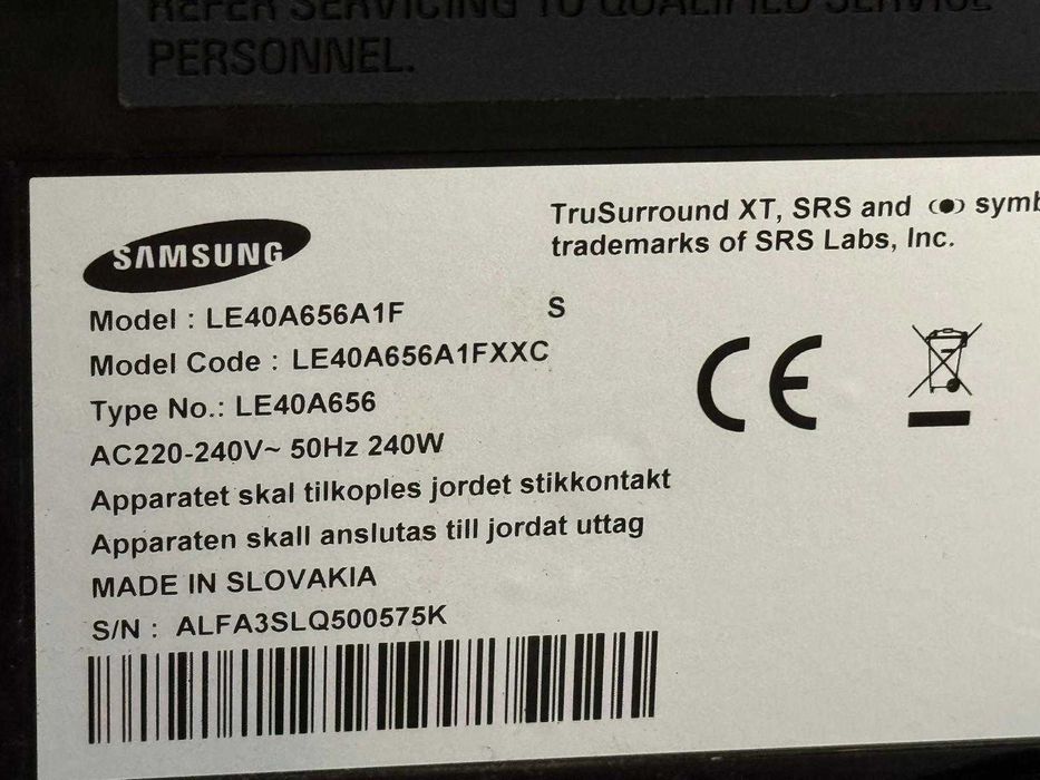 TV Samsung LE40A656A1F
