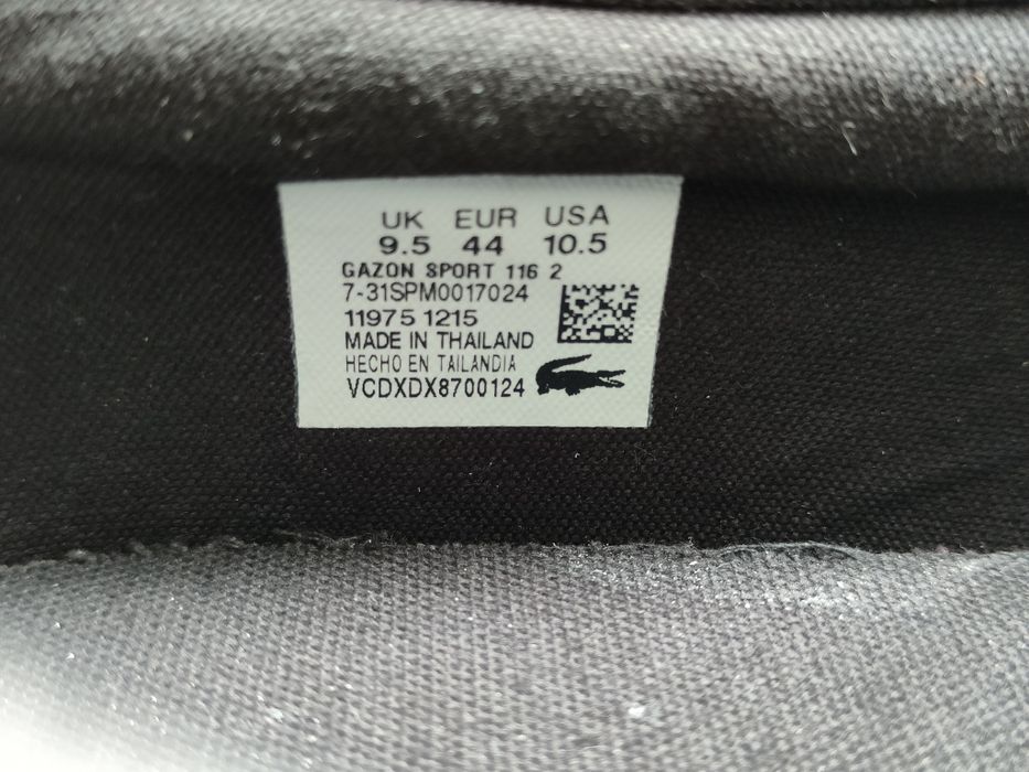 Чоловічі шкіряні сліпони Lacoste , р.44