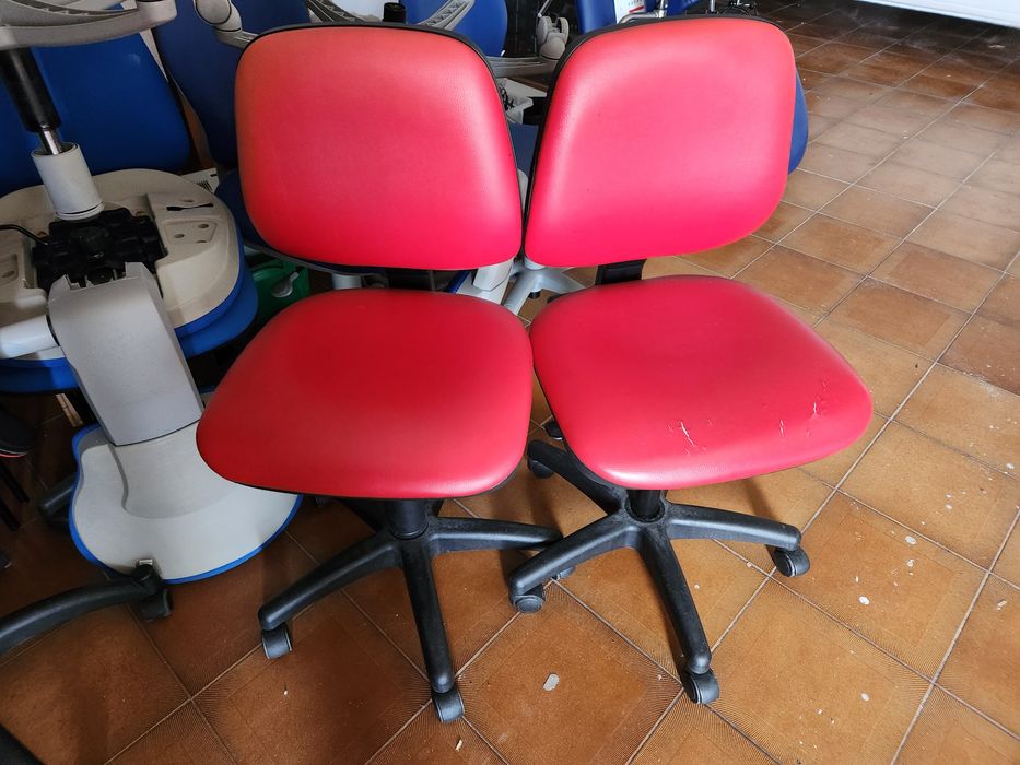 cadeiras de escritório c/ hidráulico erodado