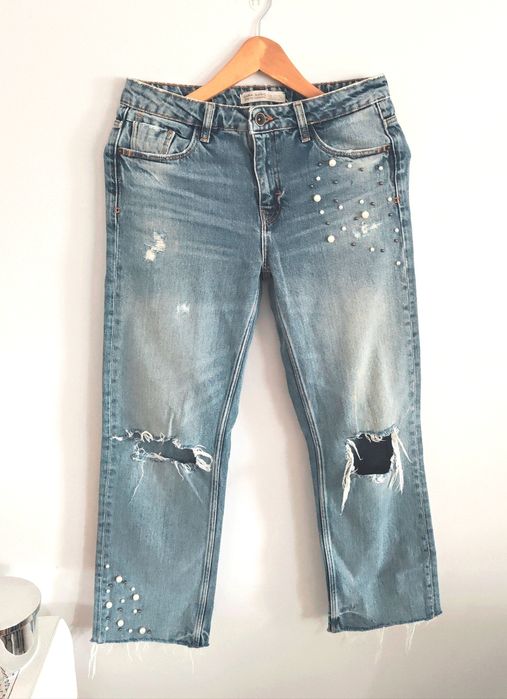 Spodnie jeansowe jeansy Zara S