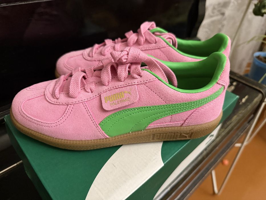 Кроссовки кеды Puma Palermo «Pink delight"