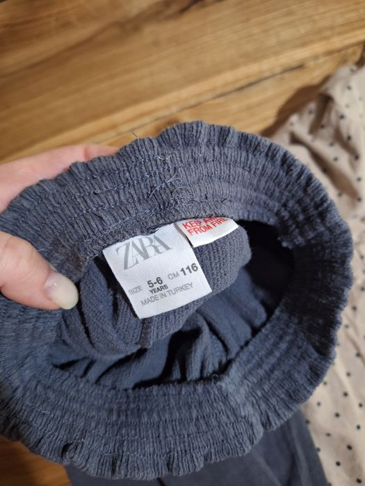 Лот штани брюки zara 5-6р палаццо на резинці прямі