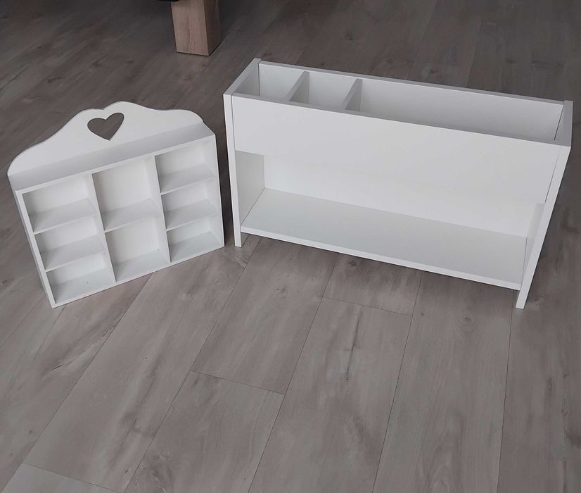 Nadstawka na biurko Ikea biała + organizer/półka