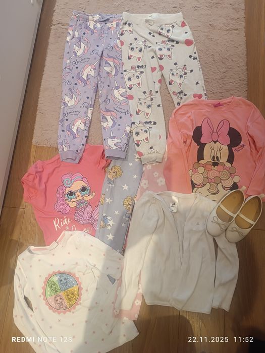 MEGA Paka ubranek dla dziewczynki 122/128