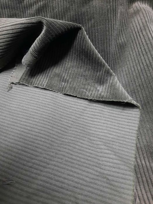 Pedaço de bombazine elástica verde acastanhada #