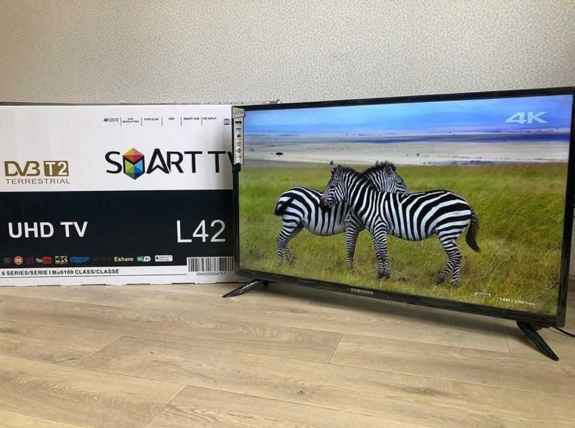 Современный! Телевизор 45 дюймов Samsung SMART TV 4К Т2 Wi-Fi: 7 590 ...