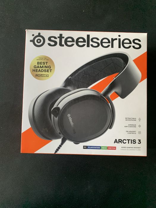Steelseries arctis 3 bez gąbek na uszy
