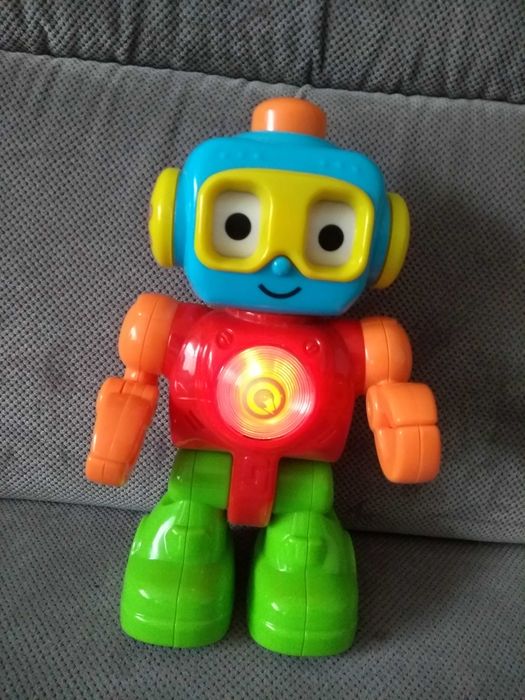 Robot świecący, interaktywny.