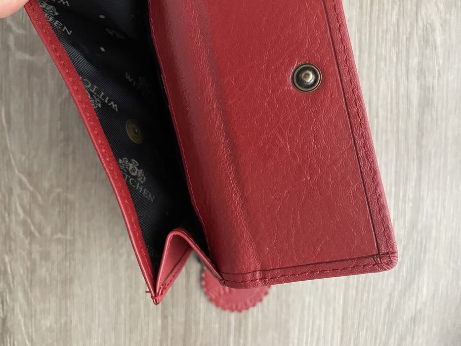 Damski portfel skorzany portmonetka Wittchen czerwony