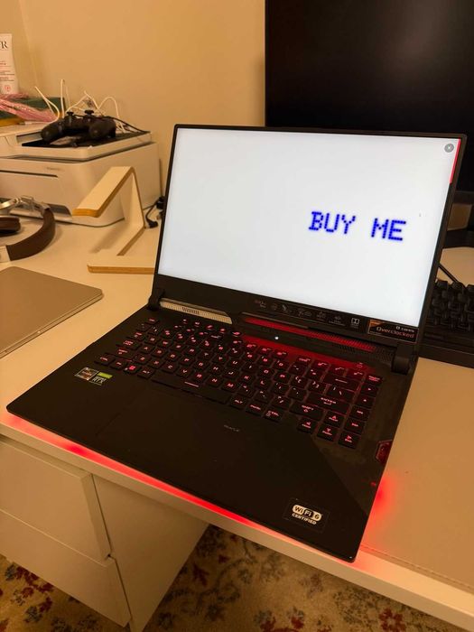 ASUS ROG Strix G533QS RTX 3080 8GB + 32GB RAM  MONSTRO gamer impecável