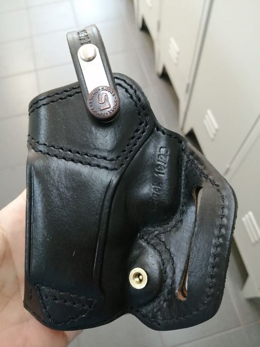 Coldre cabedal Glock 19/23