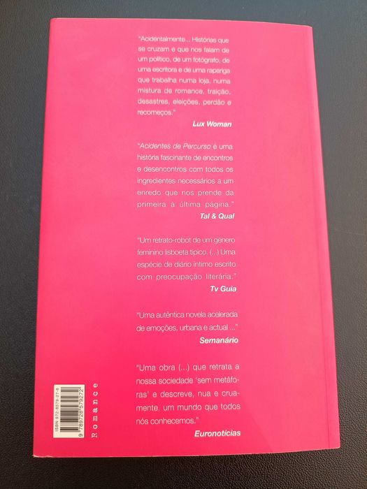 Livro "Acidentes de Percurso", de Maria João de Carvalho
