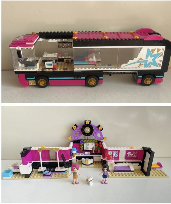 Lego Friends 41104 Поп-звезда. Примерочная + 41106 Автобусное турне