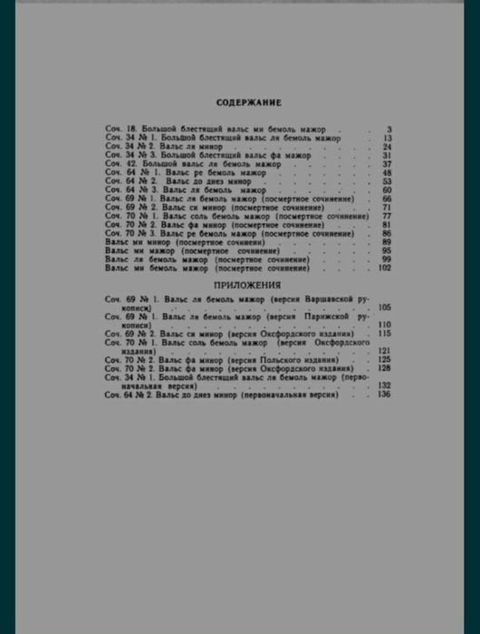 Ноты для Ф-но Шопен
Ноктюрны 
Вальсы
Содержание на фото. 
Состояние но