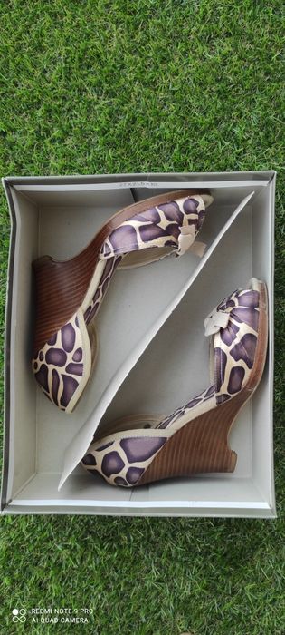 Sandały damskie koturny, obcas