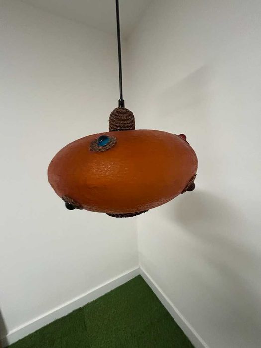 Candeeiro de teto Vintage - estilo Tarogo – Cor-de-Laranja