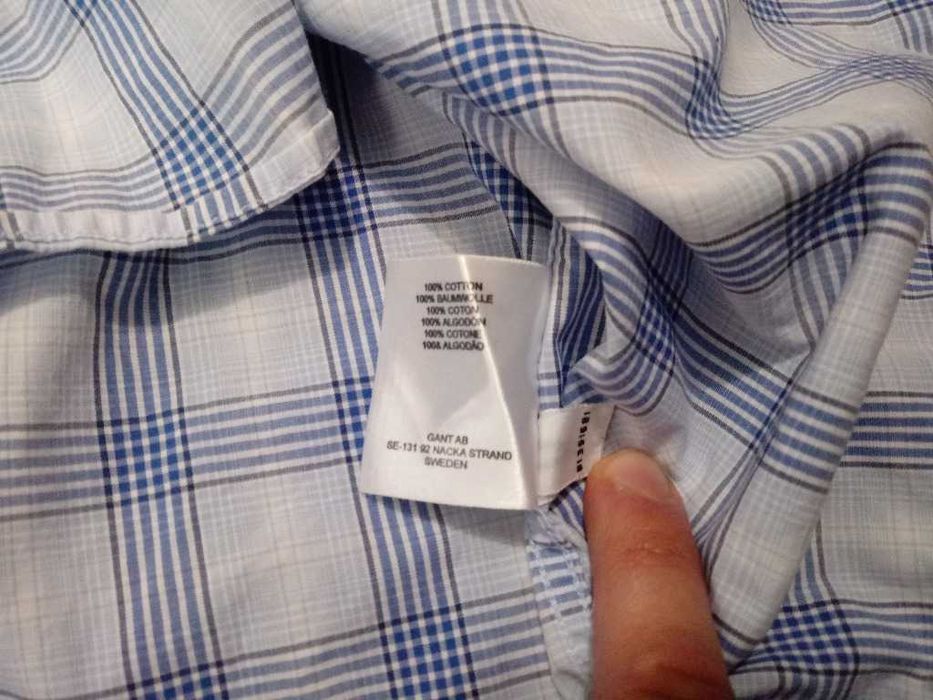 Gant Alassio Poplin regular fit męska koszula krótki rękaw r. M
