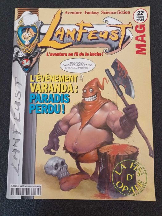 Lote de 4 revistas comics Lanfeust MAG  33-36 ano 2001 SOLEIL