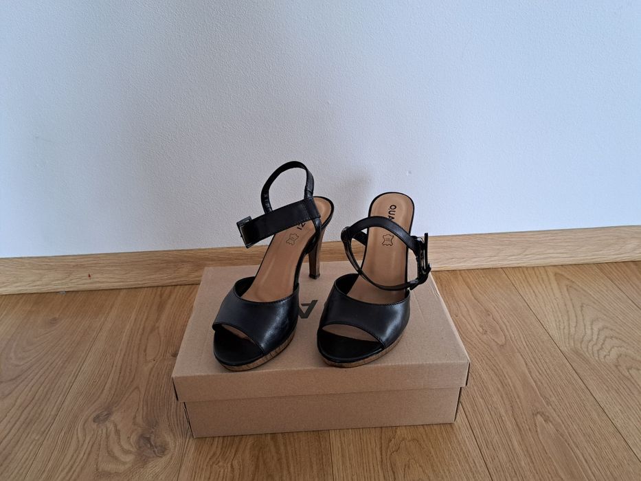 Czarne buty skórzane szpilki Quazi rozmiar 37, CCC