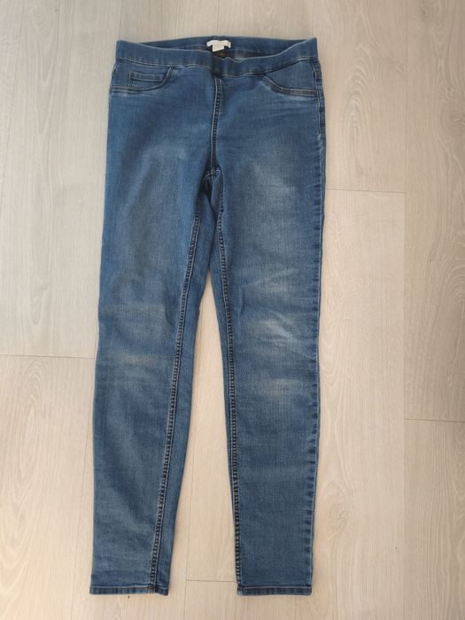 Jeansy legginsy h&m l 40 elastyczne