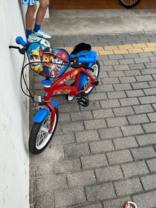 Bicicleta criança - patrulha pata