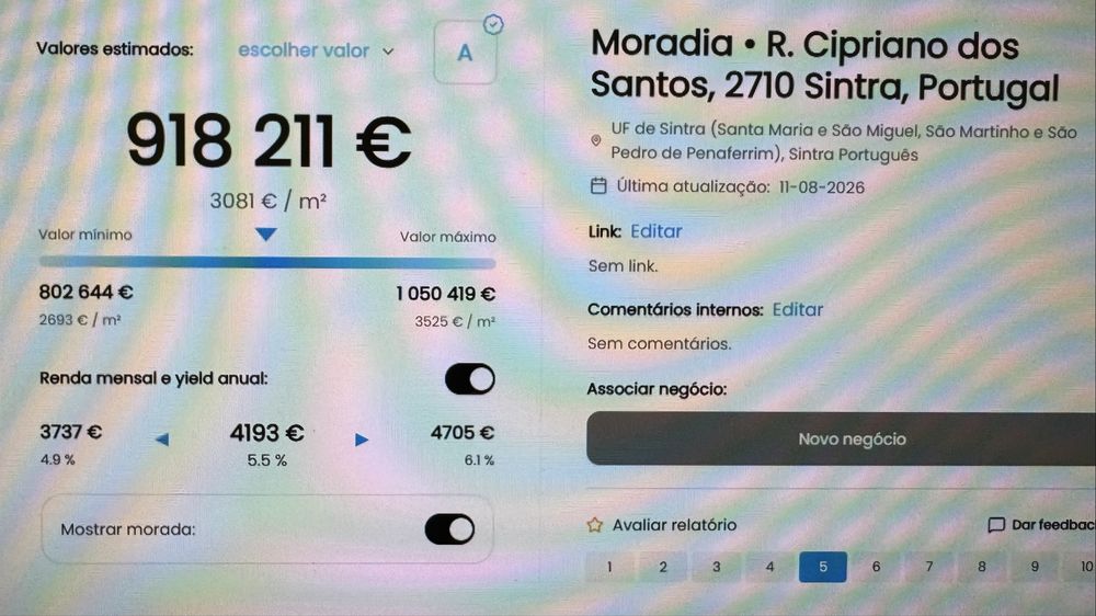 Moradia isolada T7 Lourel,  piso -1, tem apartamento T2