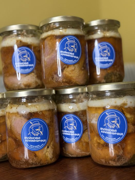 Справжня домашня тушонка зі свинини - крафтове виробництво (525 грам)