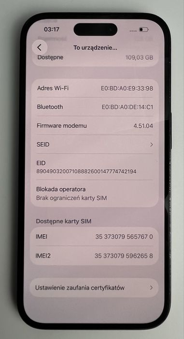  iPhone 14 Pro - 128GB - **NOWA BATERIA 100%**